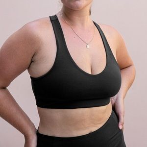 Girlfriend Collective Black Float Lola Bra Size Medium